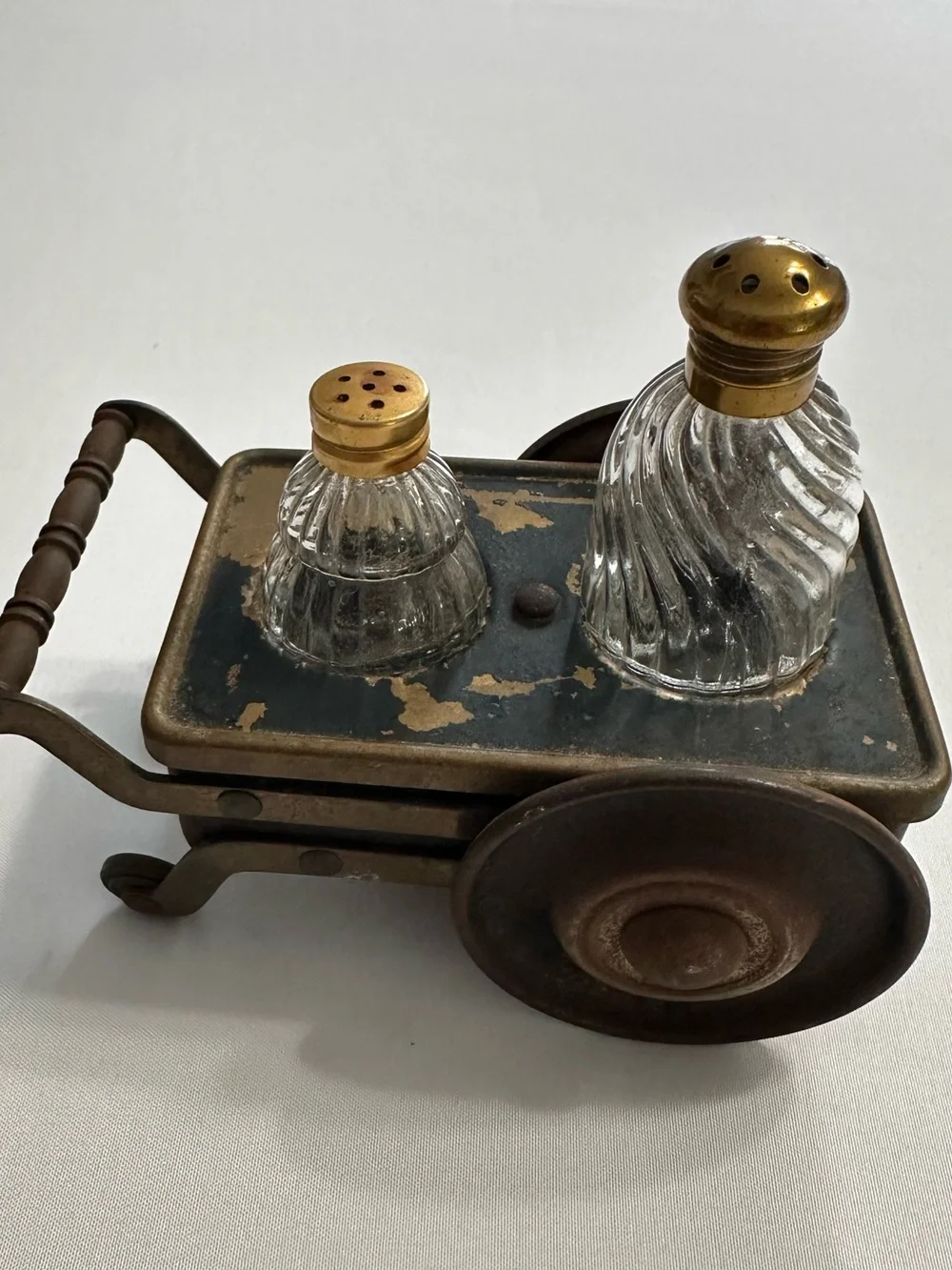 Classic Glass Salt and Pepper Shakers with Silver-Tone Accents - Clear